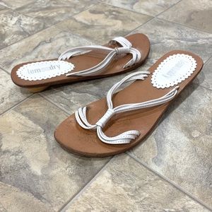 VINTAGE LEMON DRY Wood Heel Sandals